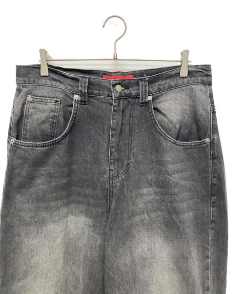 Jaded London（ジェイデッドロンドン）JADED LONDON (ジェイデッドロンドン) ワイドデニムパンツ グレー サイズ:34の古着・服飾アイテム