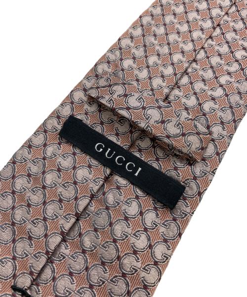 GUCCI（グッチ）GUCCI (グッチ) ネクタイ ライトピンク×シルバー サイズ:フリーの古着・服飾アイテム
