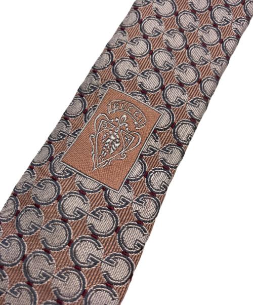 GUCCI（グッチ）GUCCI (グッチ) ネクタイ ライトピンク×シルバー サイズ:フリーの古着・服飾アイテム