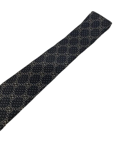 GUCCI（グッチ）GUCCI (グッチ) ネクタイ　GG総柄 ダークグレー サイズ:表記無しの古着・服飾アイテム