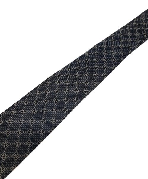 GUCCI（グッチ）GUCCI (グッチ) ネクタイ　GG総柄 ダークグレー サイズ:表記無しの古着・服飾アイテム