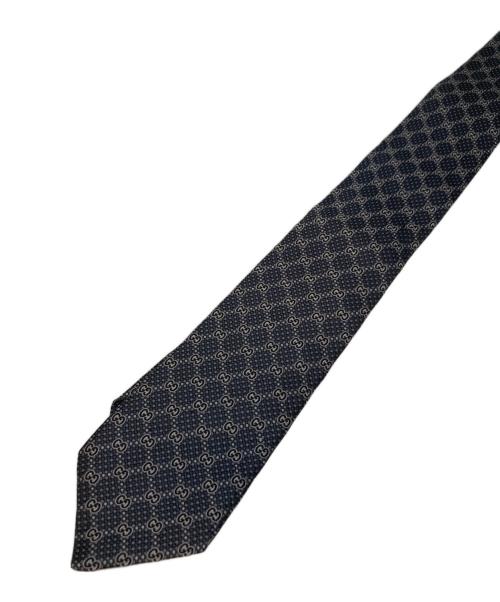 GUCCI（グッチ）GUCCI (グッチ) ネクタイ　GG総柄 ダークグレー サイズ:表記無しの古着・服飾アイテム