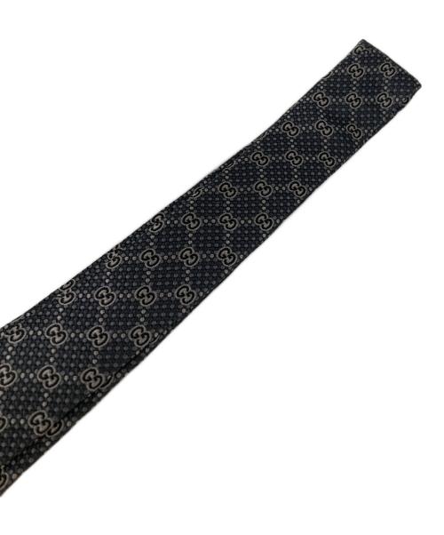 GUCCI（グッチ）GUCCI (グッチ) ネクタイ　GG総柄 ダークグレー サイズ:表記無しの古着・服飾アイテム