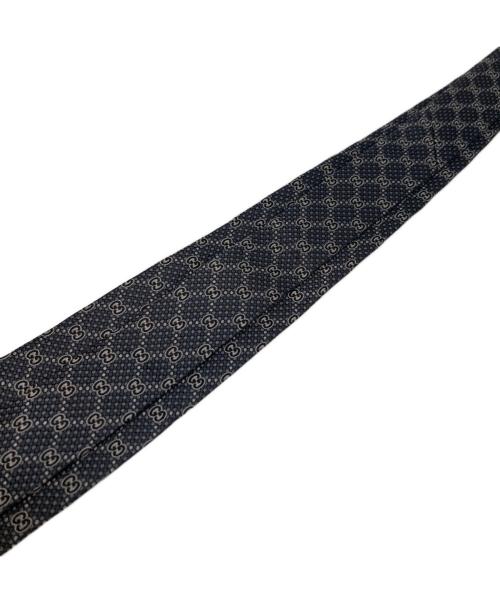 GUCCI（グッチ）GUCCI (グッチ) ネクタイ　GG総柄 ダークグレー サイズ:表記無しの古着・服飾アイテム