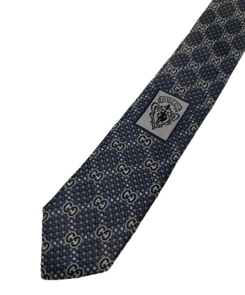 GUCCI（グッチ）GUCCI (グッチ) ネクタイ　GG総柄 ダークグレー サイズ:表記無しの古着・服飾アイテム