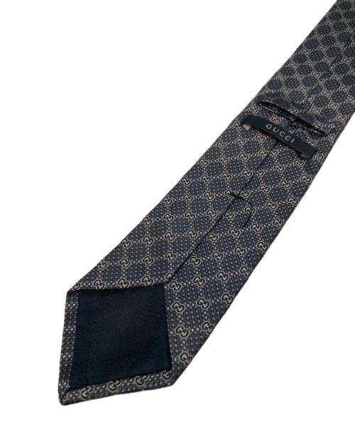 GUCCI（グッチ）GUCCI (グッチ) ネクタイ　GG総柄 ダークグレー サイズ:表記無しの古着・服飾アイテム