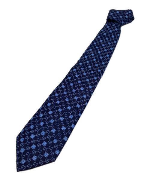 GUCCI（グッチ）GUCCI (グッチ) ネクタイ ブルー×ネイビー サイズ:不明の古着・服飾アイテム
