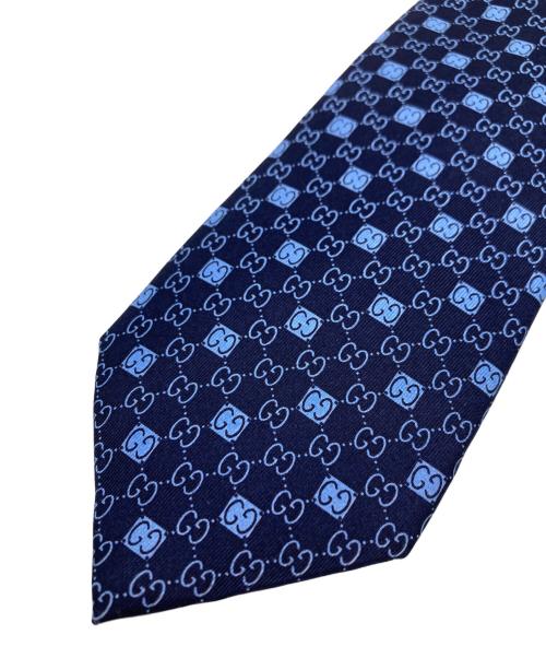 GUCCI（グッチ）GUCCI (グッチ) ネクタイ ブルー×ネイビー サイズ:不明の古着・服飾アイテム