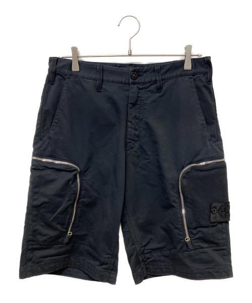 STONE ISLAND（ストーンアイランド）STONE ISLAND (ストーンアイランド) CARGO SHORTS ブラック サイズ:44の古着・服飾アイテム