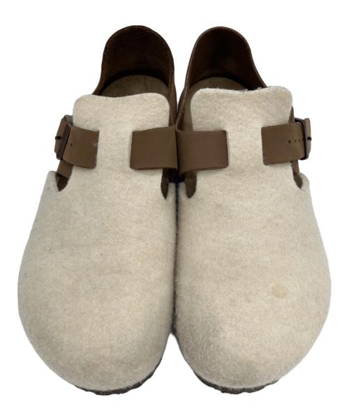 BIRKENSTOCK（ビルケンシュトック）BIRKENSTOCK (ビルケンシュトック) サンダル ホワイト×ブラウン サイズ:26cmの古着・服飾アイテム