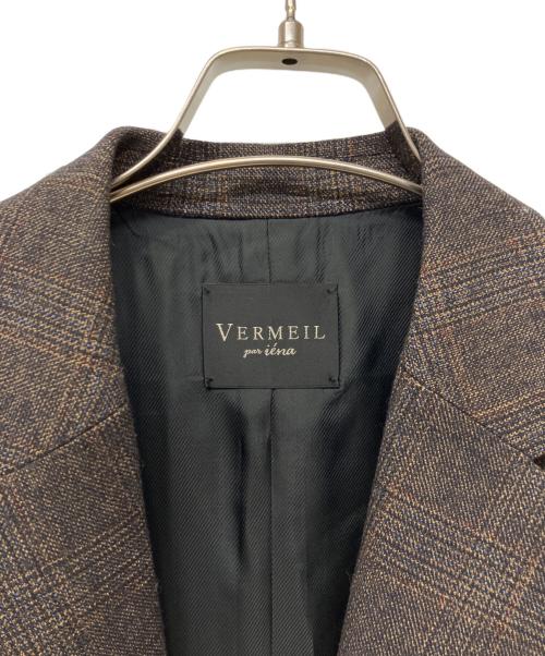 VERMEIL par iena（ヴェルメイユ パー イエナ）VERMEIL par iena (ヴェルメイユ パー イエナ) woolテーラードジャケット ブラウン サイズ:Mの古着・服飾アイテム
