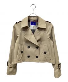 BLUE LABEL CRESTBRIDGE（ブルーレーベルクレストブリッジ）の古着「ショートトレンチコート」｜ベージュ