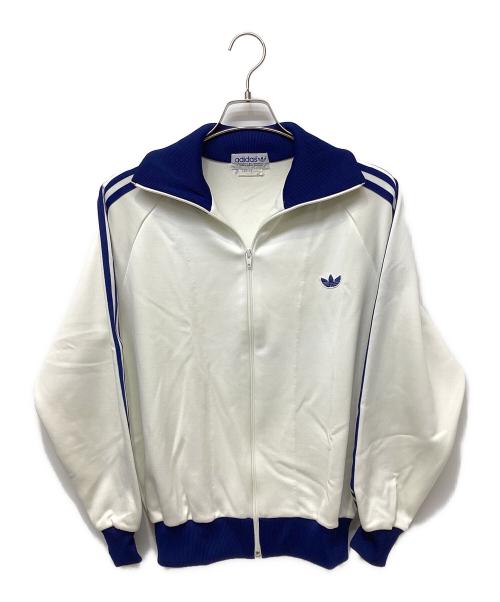 adidas（アディダス）adidas (アディダス) セットアップジャージ ホワイト×ブルー サイズ:4号の古着・服飾アイテム