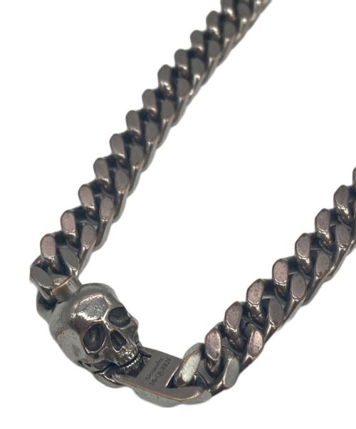 ALEXANDER McQUEEN（アレキサンダーマックイーン）ALEXANDER McQUEEN (アレキサンダーマックイーン) スカルネックレス シルバーカラーの古着・服飾アイテム