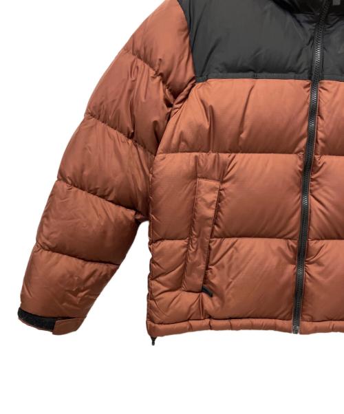THE NORTH FACE（ザ ノース フェイス）THE NORTH FACE (ザ ノース フェイス) Short Nuptse Jacket ブラック×ブラウン サイズ:Lの古着・服飾アイテム