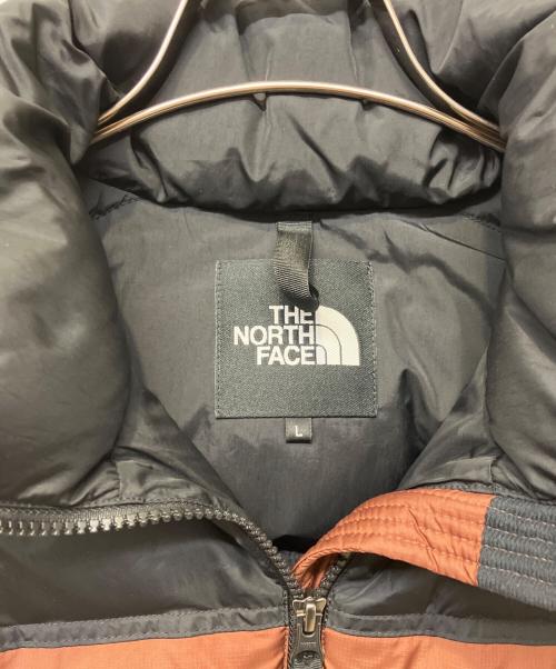 THE NORTH FACE（ザ ノース フェイス）THE NORTH FACE (ザ ノース フェイス) Short Nuptse Jacket ブラック×ブラウン サイズ:Lの古着・服飾アイテム