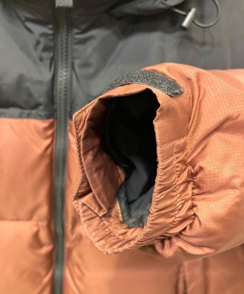 THE NORTH FACE（ザ ノース フェイス）THE NORTH FACE (ザ ノース フェイス) Short Nuptse Jacket ブラック×ブラウン サイズ:Lの古着・服飾アイテム