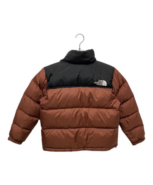 THE NORTH FACE（ザ ノース フェイス）THE NORTH FACE (ザ ノース フェイス) Short Nuptse Jacket ブラック×ブラウン サイズ:Lの古着・服飾アイテム