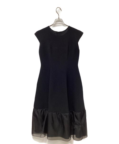 Jolie mignon（ジョリ―ミニョン）jolie mignon (ジョリ―ミニョン) ノースリーブ・キャミソールワンピース ブラック サイズ:記載なしの古着・服飾アイテム