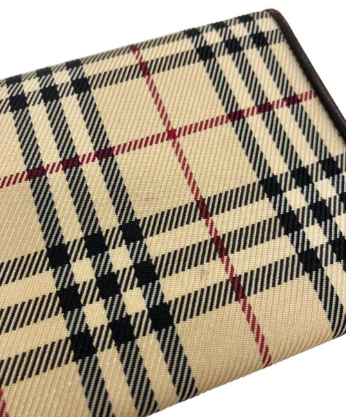 BURBERRY（バーバリー）BURBERRY (バーバリー) 長財布 ベージュ×ブラウンの古着・服飾アイテム