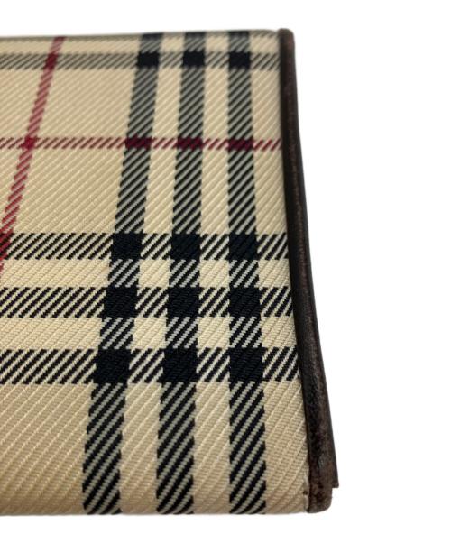 BURBERRY（バーバリー）BURBERRY (バーバリー) 長財布 ベージュ×ブラウンの古着・服飾アイテム