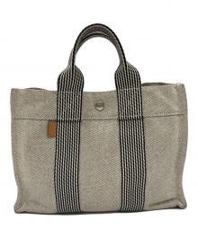 HERMES（エルメス）の古着「キャンバストートバッグ」｜グレー