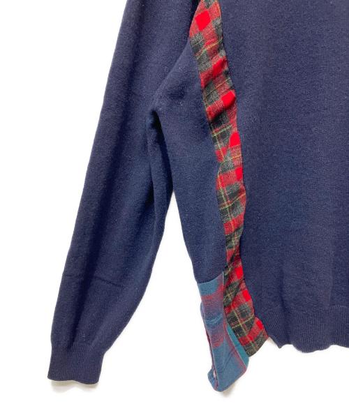 yoused Play Vintage（ユーズドプレイヴィンテージ）yoused Play Vintage (ユーズドプレイヴィンテージ) リメイクニット ネイビー サイズ:FREEの古着・服飾アイテム