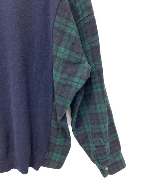 yoused Play Vintage（ユーズドプレイヴィンテージ）yoused Play Vintage (ユーズドプレイヴィンテージ) リメイクニット ネイビー サイズ:FREEの古着・服飾アイテム