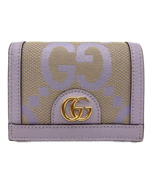 GUCCI（グッチ）GUCCI (グッチ) カードケース ウォレット（コイン＆紙幣入れ付） パープルの古着・服飾アイテム
