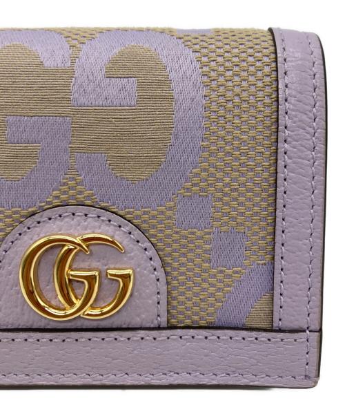 GUCCI（グッチ）GUCCI (グッチ) カードケース ウォレット（コイン＆紙幣入れ付） パープルの古着・服飾アイテム