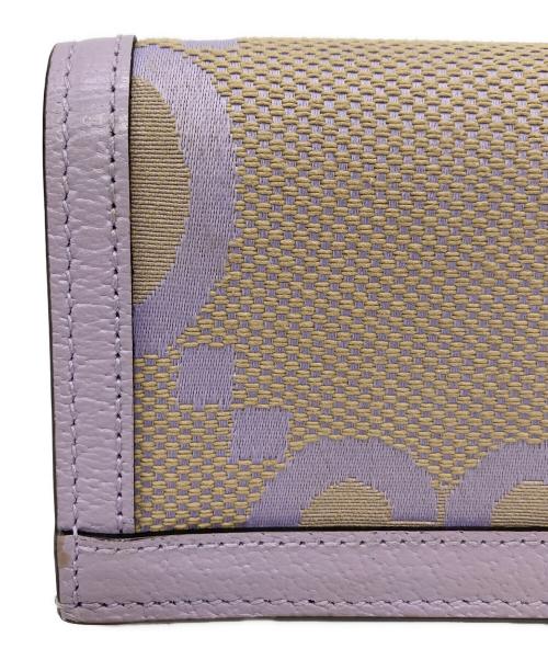 GUCCI（グッチ）GUCCI (グッチ) カードケース ウォレット（コイン＆紙幣入れ付） パープルの古着・服飾アイテム