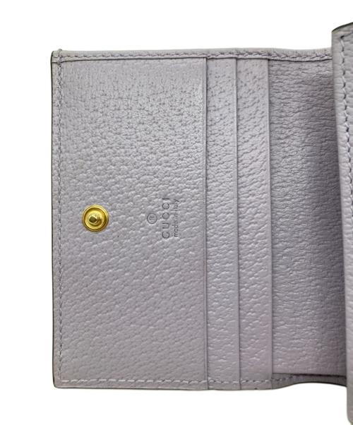 GUCCI（グッチ）GUCCI (グッチ) カードケース ウォレット（コイン＆紙幣入れ付） パープルの古着・服飾アイテム