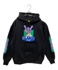 X-LARGE（エクストララージ）の古着「プルオーバーパーカー」｜ブラック