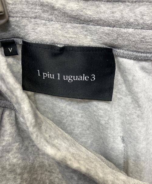 1piu1uguale3（ウノピュウノウグァーレトレ）1piu1uguale3 (ウノピュウノウグァーレトレ) ベロアパンツ グレー サイズ:Vの古着・服飾アイテム