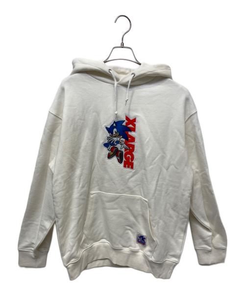 X-LARGE（エクストララージ）X-LARGE (エクストララージ) プルオーバーパーカー ホワイト サイズ:Lの古着・服飾アイテム