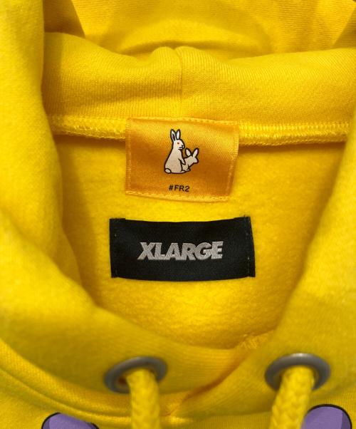 X-LARGE（エクストララージ）X-LARGE (エクストララージ) FR2 (エフアールツー) プルオーバーパーカー イエロー サイズ:Lの古着・服飾アイテム