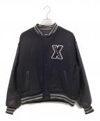 X-LARGEエクストララージ）の古着「OG VARSITY JACKET」｜ブラック