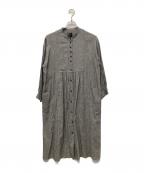 オオカミとフクロウオオカミトフクロウ）の古着「長袖ワンピース」｜グレー