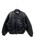 Acne studiosアクネ ストゥディオス）の古着「ロゴボンバージャケット」｜ブラック