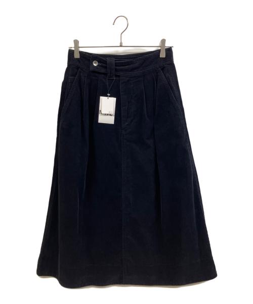 MHL（エムエイチエル）MHL (エムエイチエル) コーデュロイスカート ブラック サイズ:1 未使用品の古着・服飾アイテム