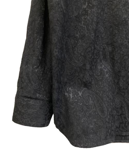 IROQUOIS（イロコイ）IROQUOIS (イロコイ) STRETCH JACQUARD SHIRTS JK ブラック サイズ:2の古着・服飾アイテム