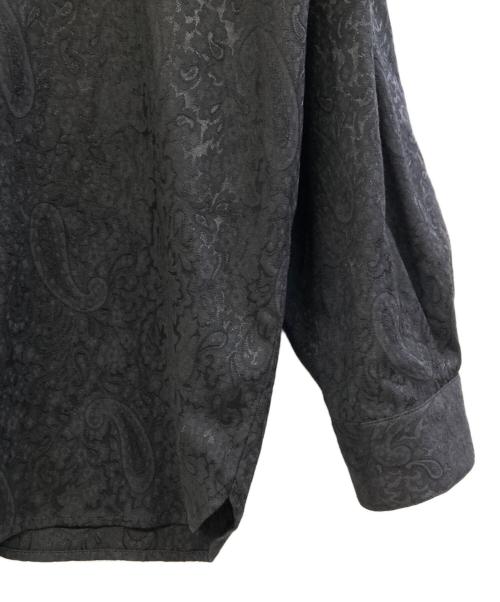 IROQUOIS（イロコイ）IROQUOIS (イロコイ) STRETCH JACQUARD SHIRTS JK ブラック サイズ:2の古着・服飾アイテム