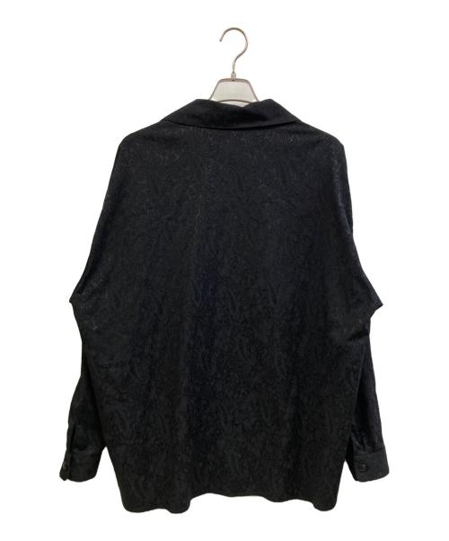IROQUOIS（イロコイ）IROQUOIS (イロコイ) STRETCH JACQUARD SHIRTS JK ブラック サイズ:2の古着・服飾アイテム