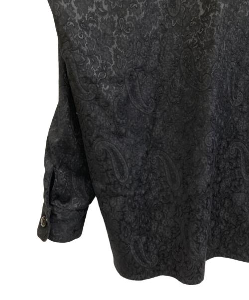 IROQUOIS（イロコイ）IROQUOIS (イロコイ) STRETCH JACQUARD SHIRTS JK ブラック サイズ:2の古着・服飾アイテム