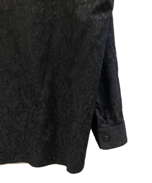 IROQUOIS（イロコイ）IROQUOIS (イロコイ) STRETCH JACQUARD SHIRTS JK ブラック サイズ:2の古着・服飾アイテム