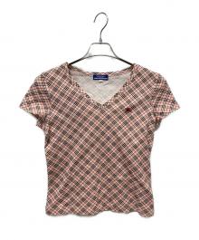 BURBERRY BLUE LABEL（バーバリー ブルー レーベル）の古着「半袖カットソー」｜ピンク