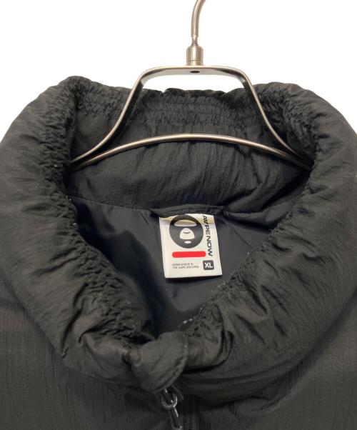 Aape BY A BATHING APE（エーエイプ バイ アベイシングエイプ）Aape BY A BATHING APE (エーエイプ バイ アベイシングエイプ) ダウンベスト ブラック サイズ:XLの古着・服飾アイテム