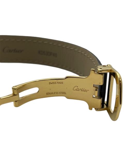 Cartier（カルティエ）Cartier MUST TANK SMALL MODEL VERMEIL/マストタンクSM ヴェルメイユ Ref.W1008354 シャンパンアラビアCC文字盤 サイズ:SM/スモール/15.0cm/20.5mm×27.5mmの古着・服飾アイテム