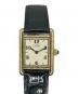 Cartier（カルティエ）の古着「MUST TANK SMALL MODEL VERMEIL/マストタンクSM ヴェルメイユ Ref.W1008354 シャンパンアラビアCC文字盤」｜アイボリー/シャンパンアラビアCC