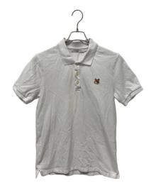 maison kitsune（メゾンキツネ）の古着「半袖ポロシャツ」｜ホワイト